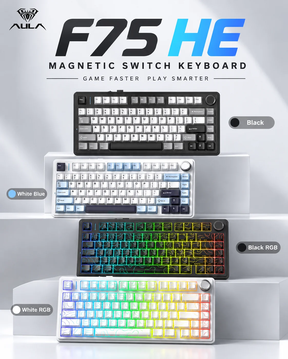 Gaming Keyboard Nearby - Teclado mecánico para juegos AULA F75