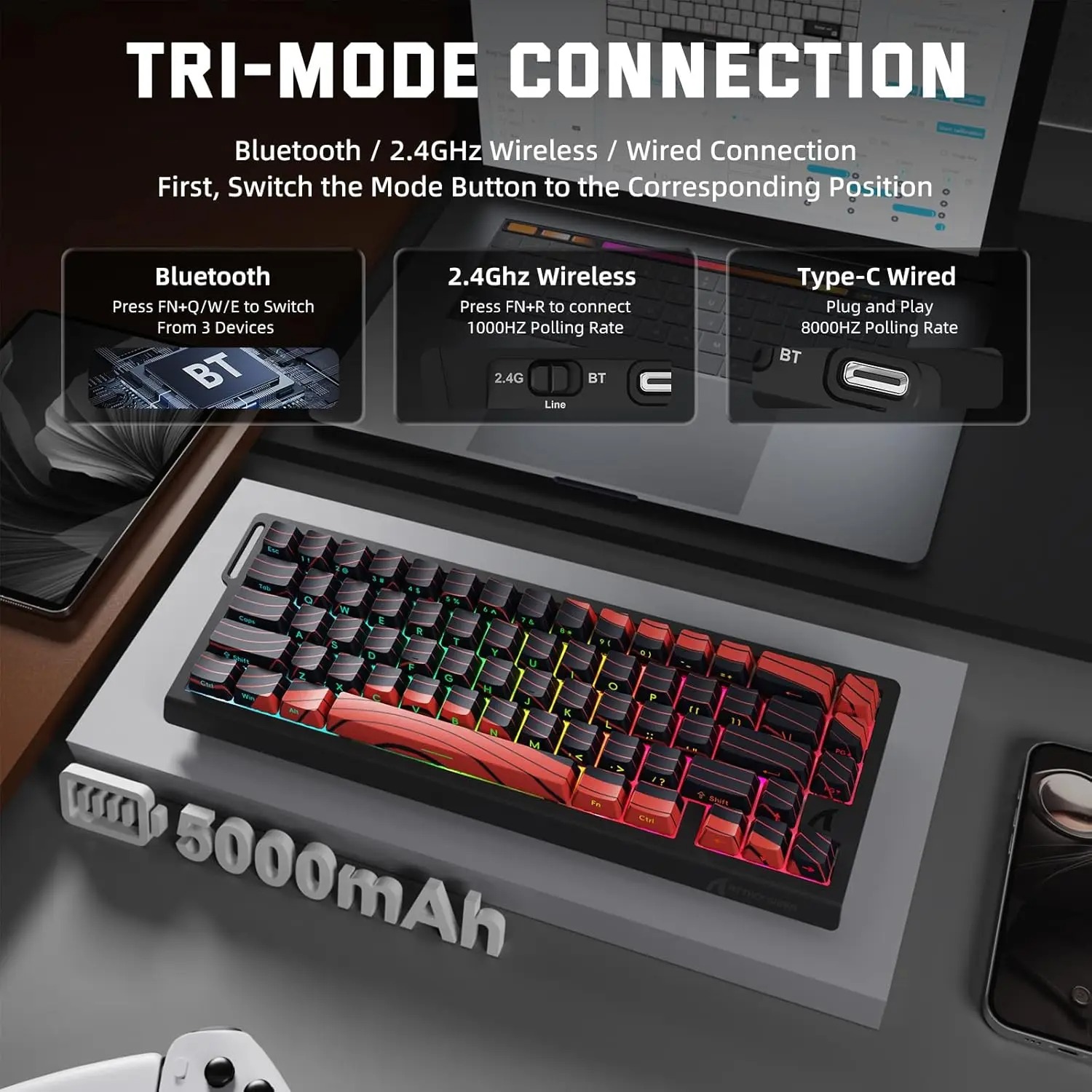 ATTACK SHARK X68 PRO HE Teclad - Gaming Keyboard Hot Swappable reseña y precio