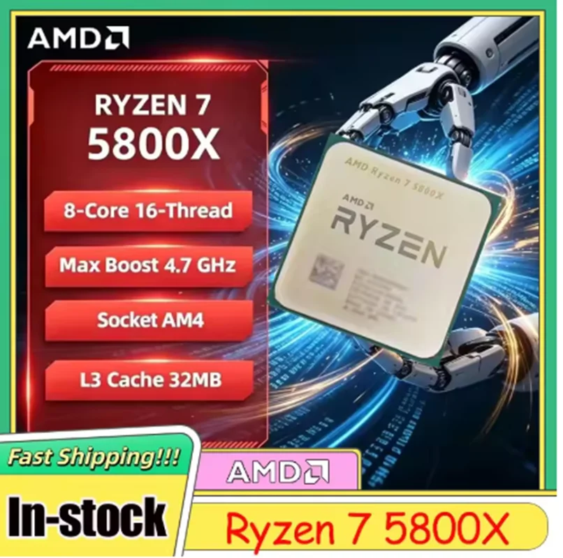 CPU AMD Ryzen 7 5800X de 8 Núc - Amd Cpu Ryzen 7 reseña y precio