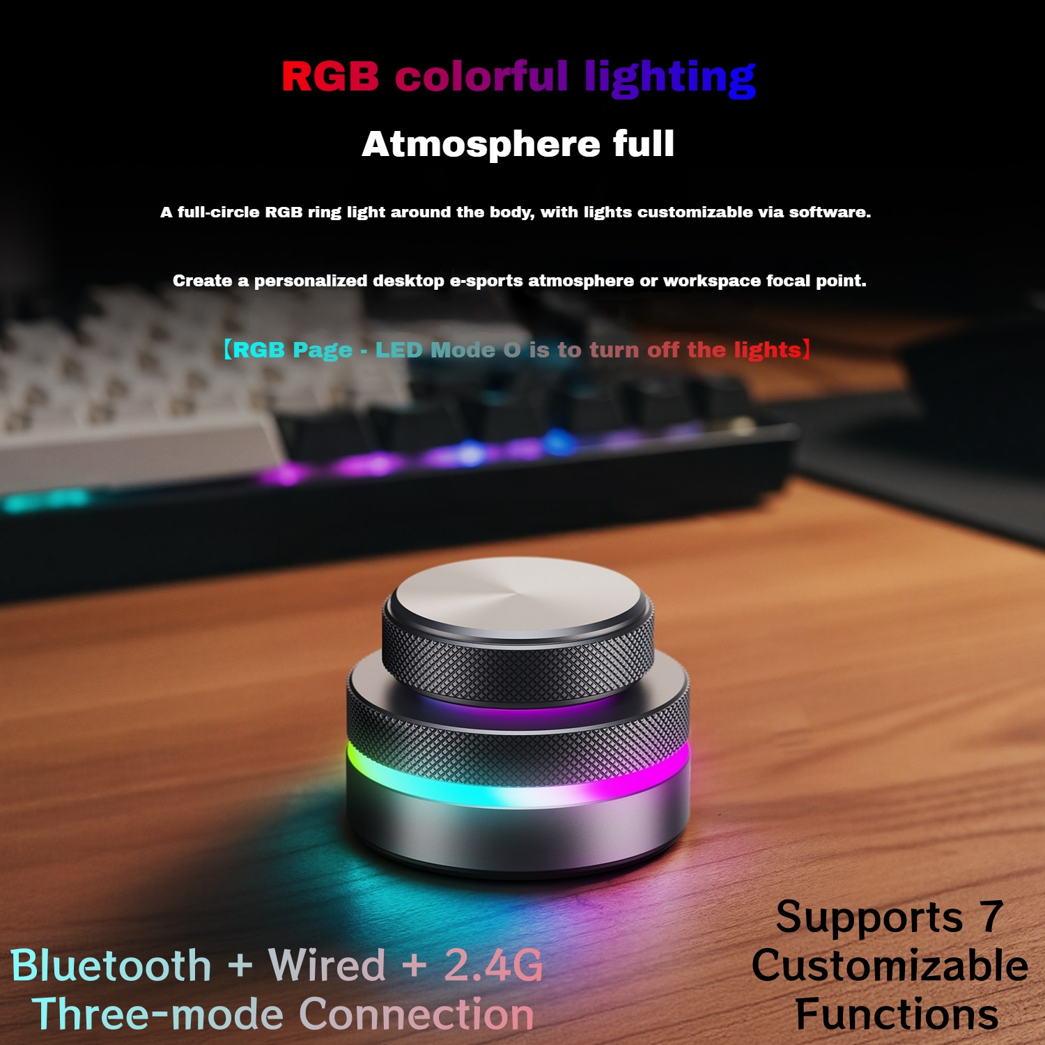 Teclado RGB de doble perilla,  - Gaming Keyboard No Rgb reseña y precio
