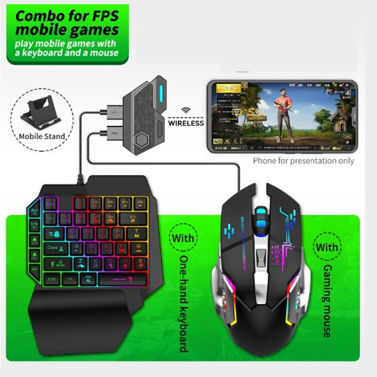 Conjunto de convertidor de tec - Gaming Keyboard Mini reseña y precio