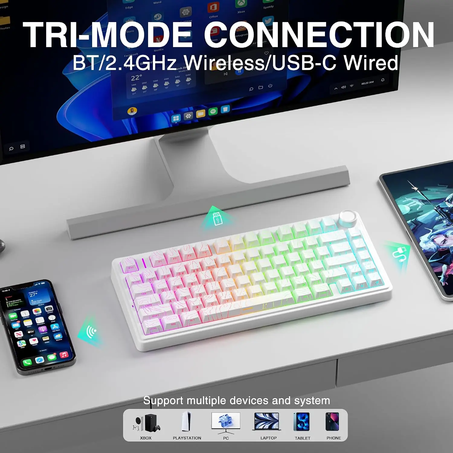 Teclado mecánico para juegos A - Gaming Keyboard Nearby reseña y precio